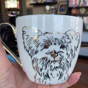 Cambridge Limited Edition Yorkie Gold Trimmed Cup
